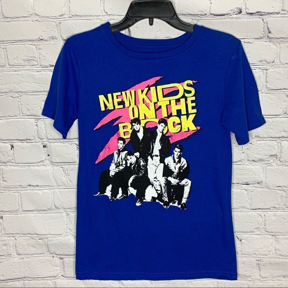 New Kids On The Block Blue graphic short sleeve T-shirt